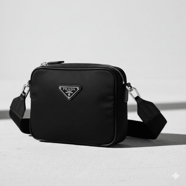 Prada Nylon Crossbody Bag – Black
