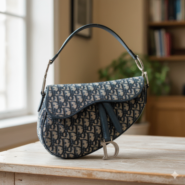 Dior Saddle Bag – Blue Oblique Canvas