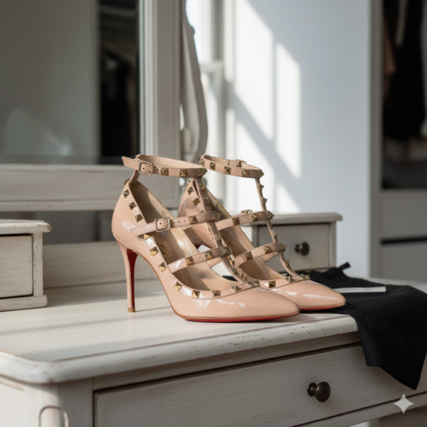 Valentino Garavani Rockstud Pumps – Nude (Size 39)